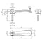 Kipp Cam levers, stainless, with external thread; thrust washer stainless K0645.2541010X40 - alternate 2